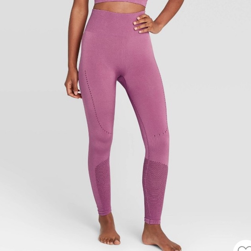 2/$25🎉NWT Joy Lab Seamless 7/8 HR leggings, M, Plum
